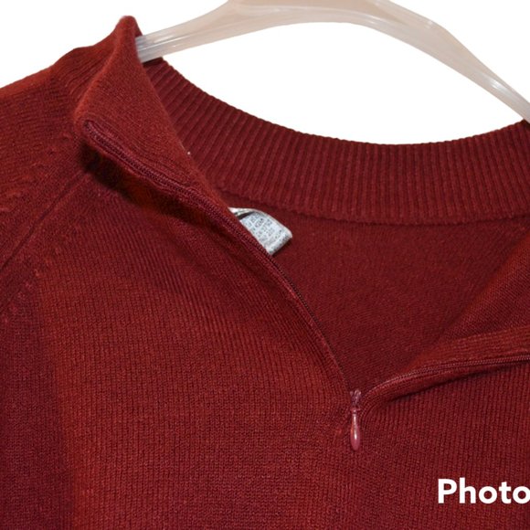 Sara Bentley Knit Soft Acrylic Scarlet Red Long Sleeve Sweater XL - Picture 5 of 11